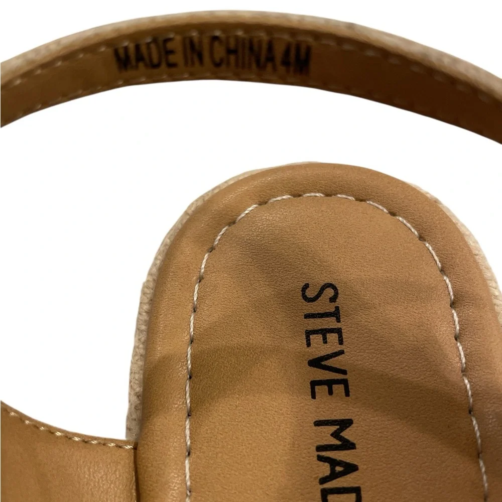 Steve Madden Starlight Sandals Metallic Gold and Pastel Colors Big Girls Size 4M